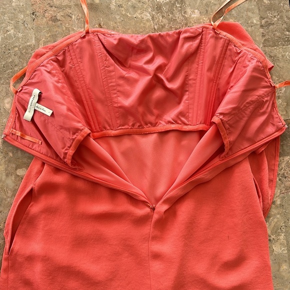 BCBGMaxAzria Runway Cocktail Dress, Sleeveless Mini Coral, Size 2 - Picture 7 of 10